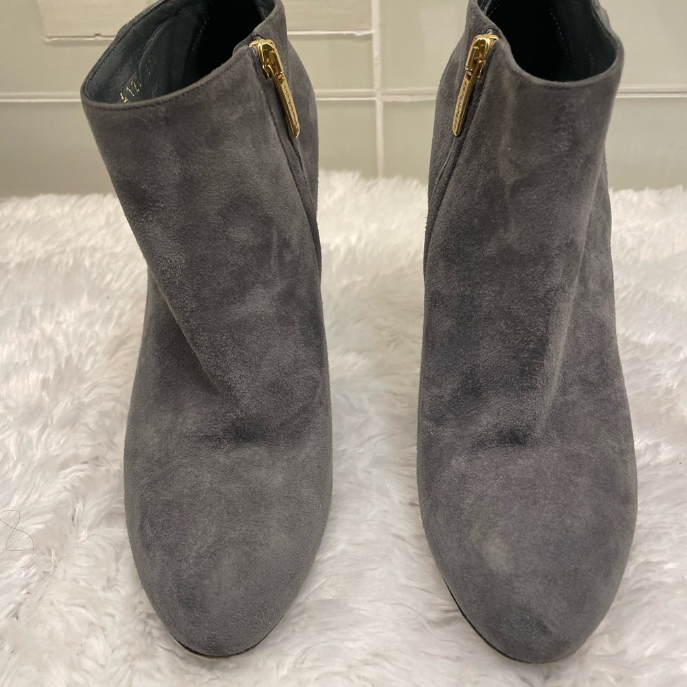 Sergio Rossi suede high heel bootie women